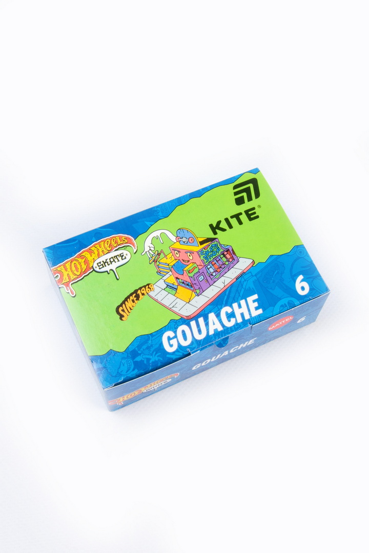 Гуаш, 6 кольорів, 20 мл, KITE